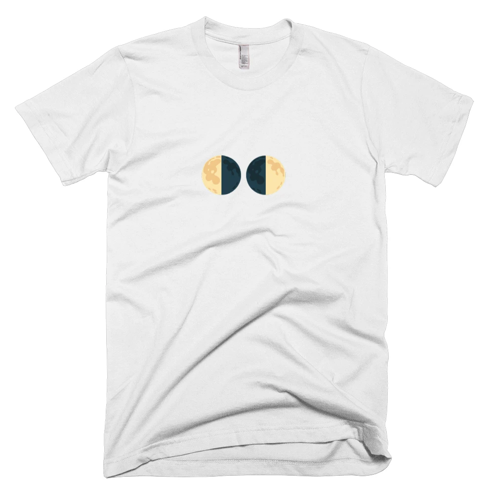 T-shirt with '🌗🌓' text on the front