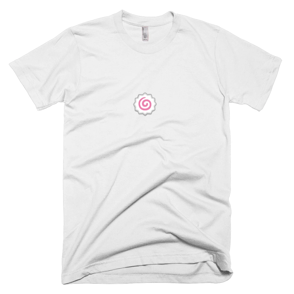 T-shirt with '🍥' text on the front