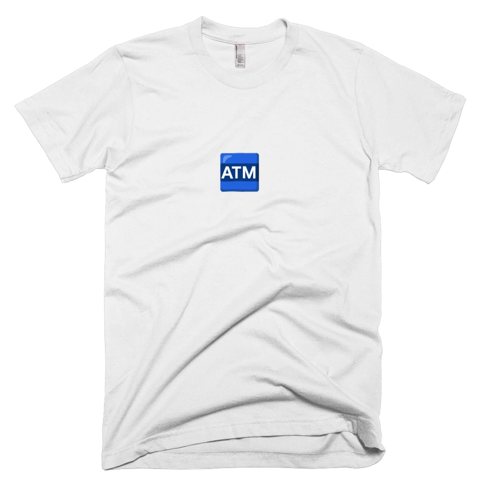 T-shirt with '🏧' text on the front
