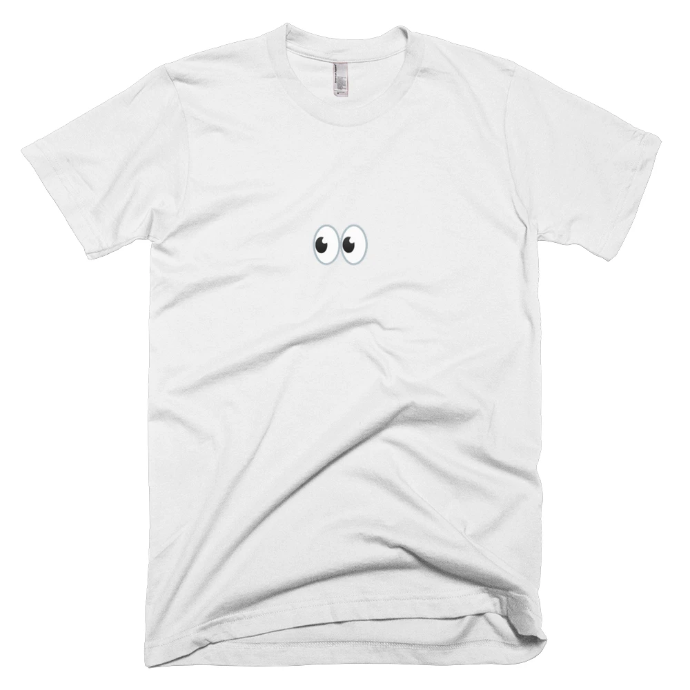 T-shirt with '👀' text on the front