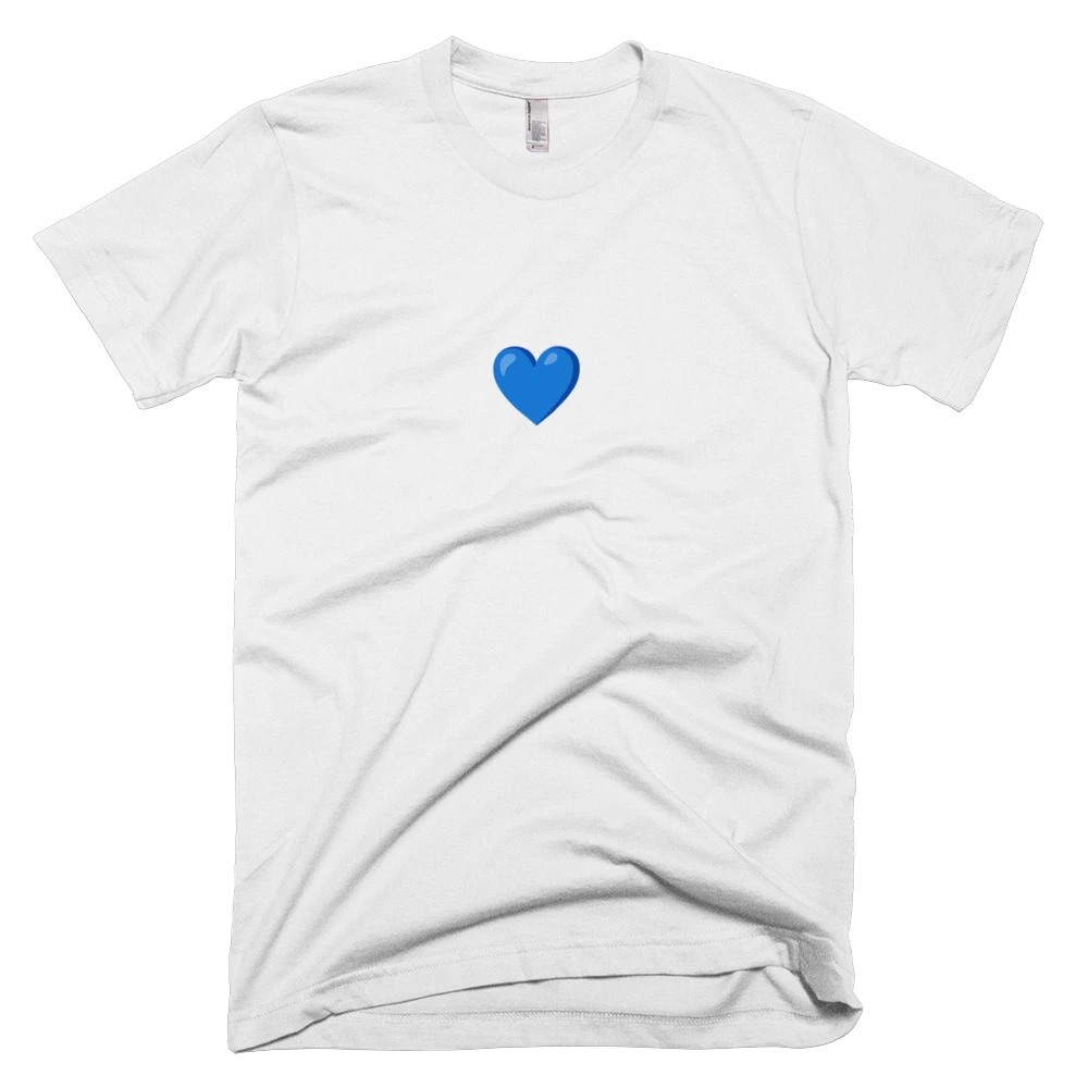 T-shirt with '💙' text on the front