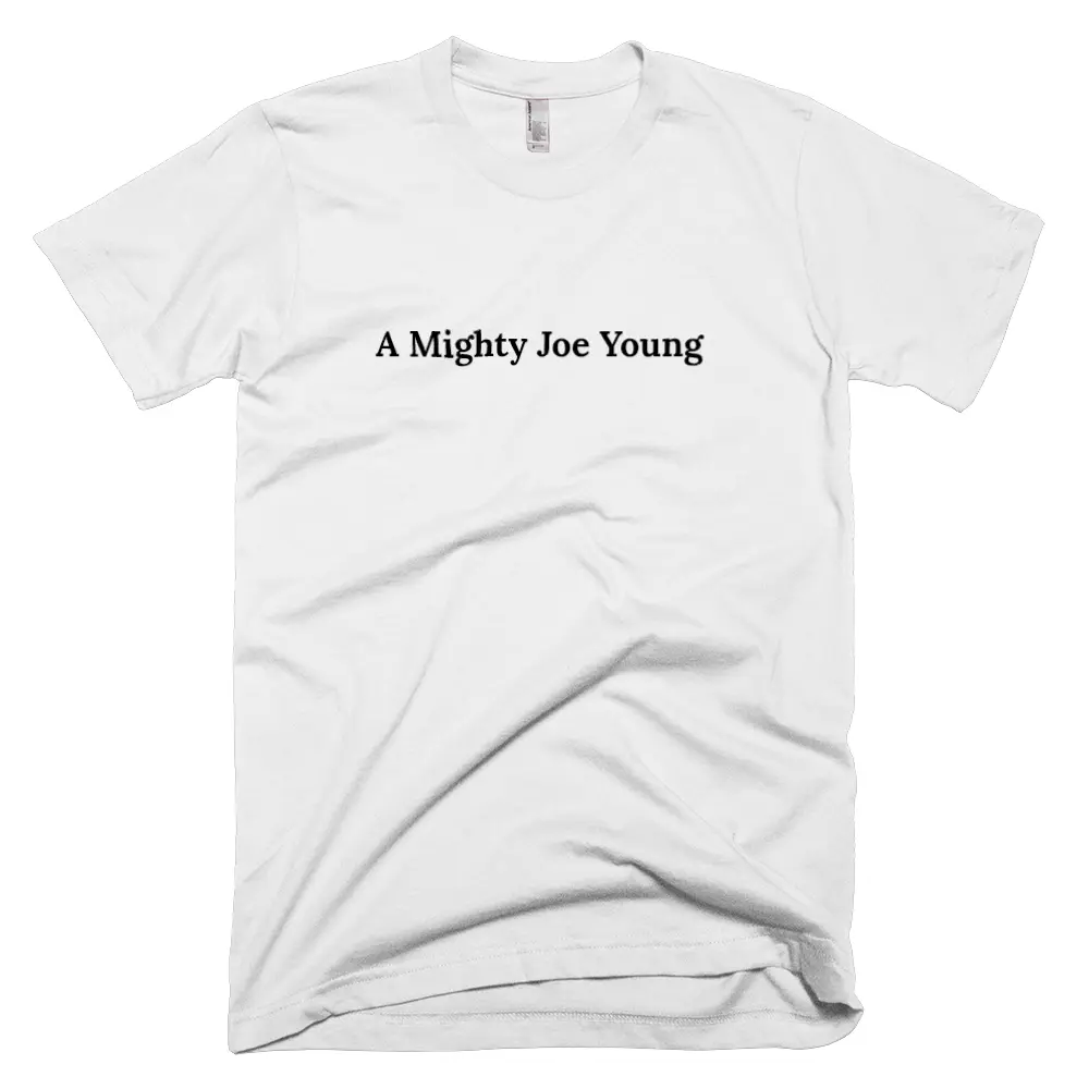 T-shirt with 'A Mighty Joe Young' text on the front