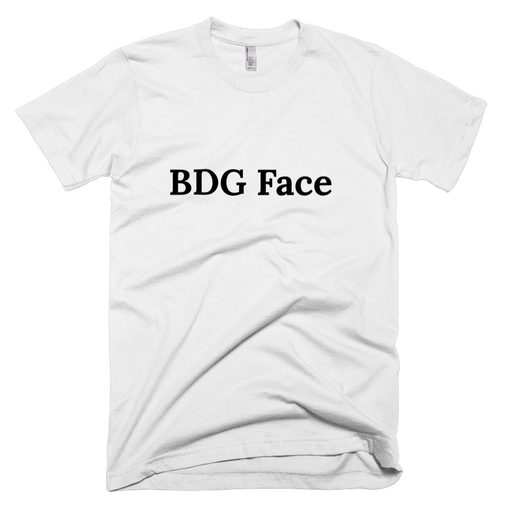 T-shirt with 'BDG Face' text on the front