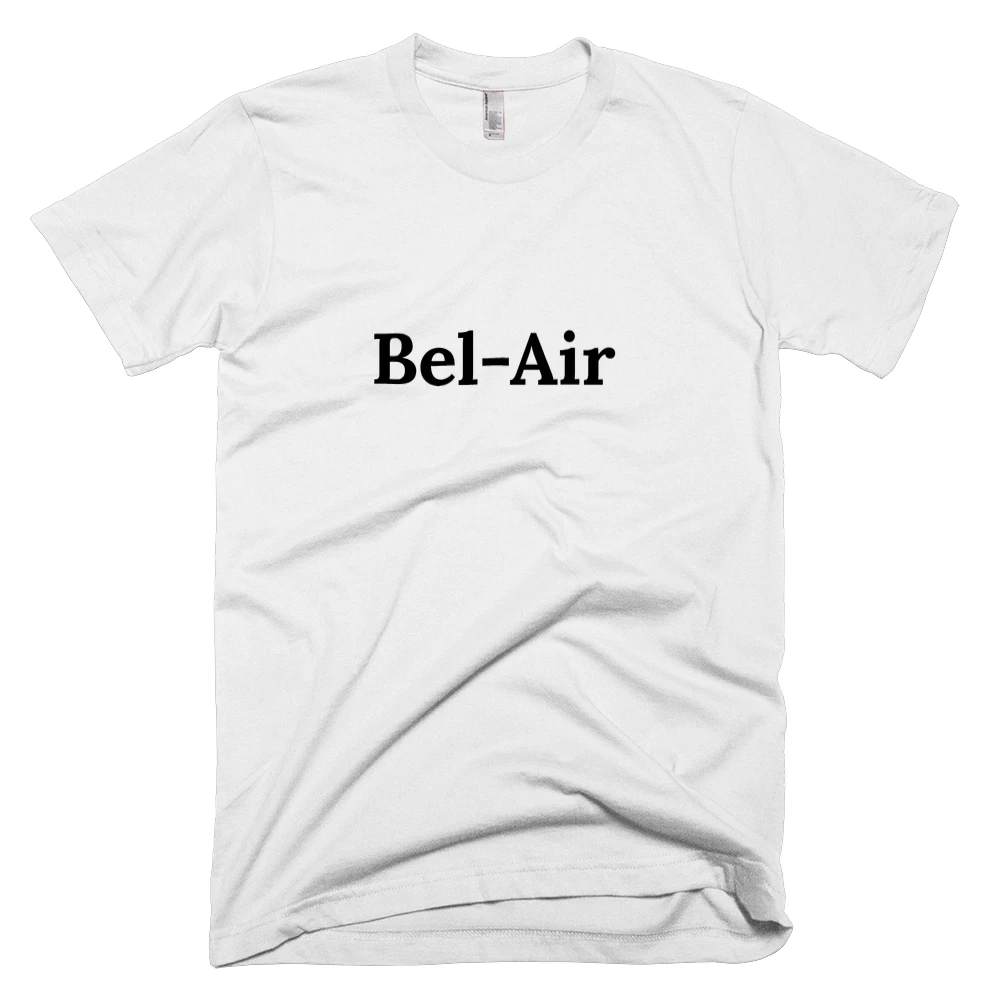 T-shirt with 'Bel-Air' text on the front
