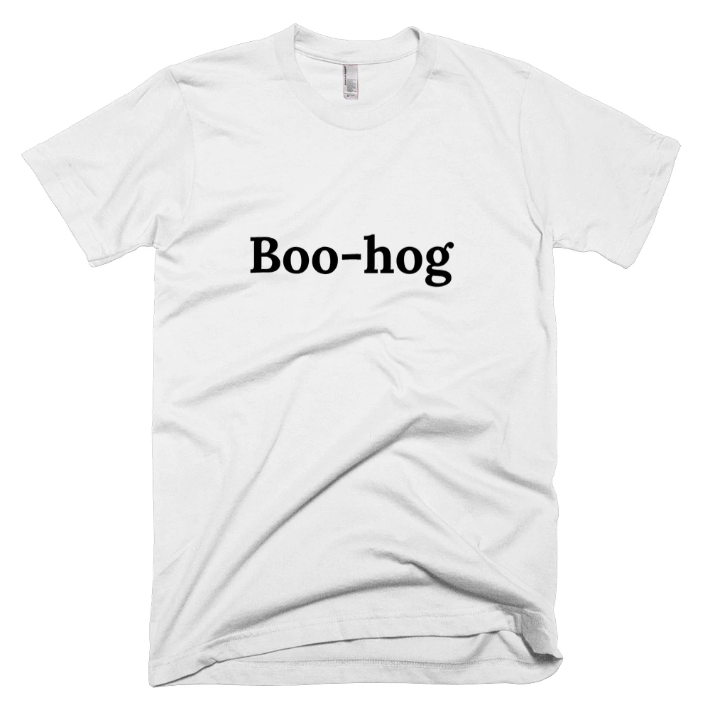 T-shirt with 'Boo-hog' text on the front