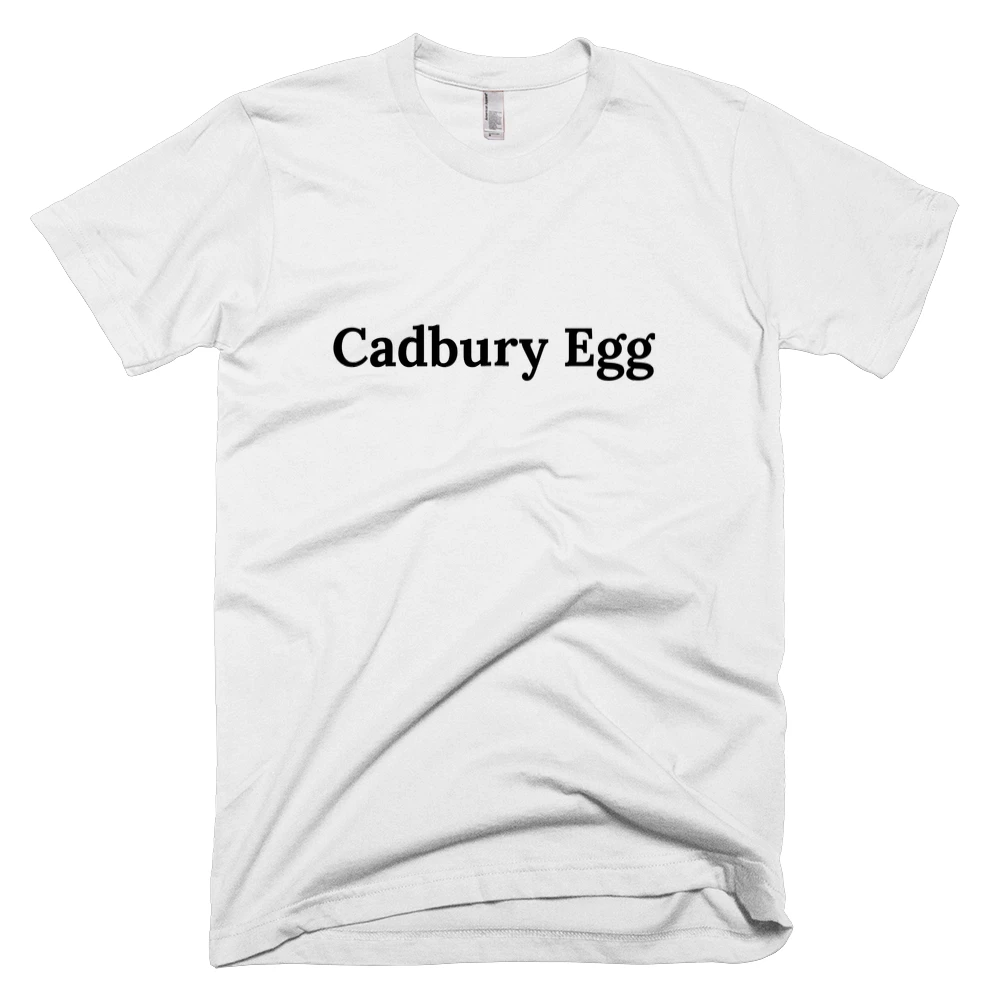 T-shirt with 'Cadbury Egg' text on the front