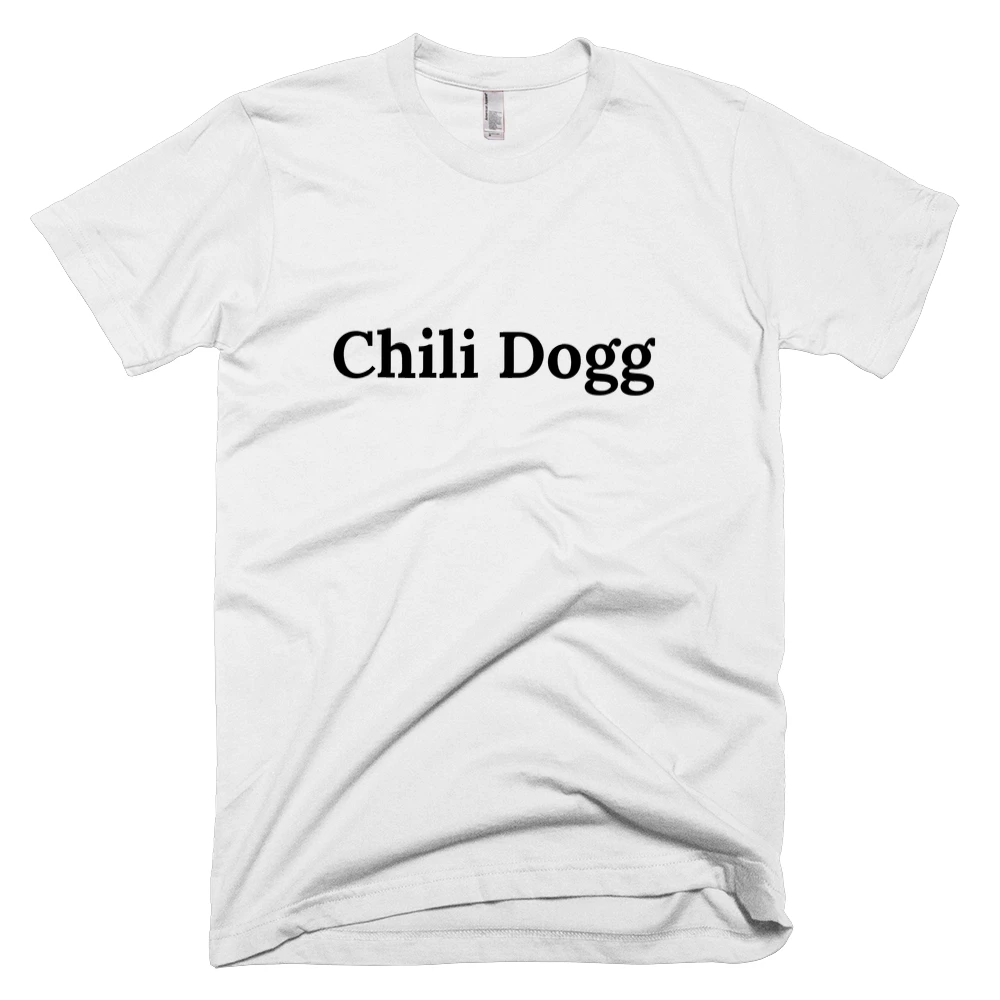 T-shirt with 'Chili Dogg' text on the front