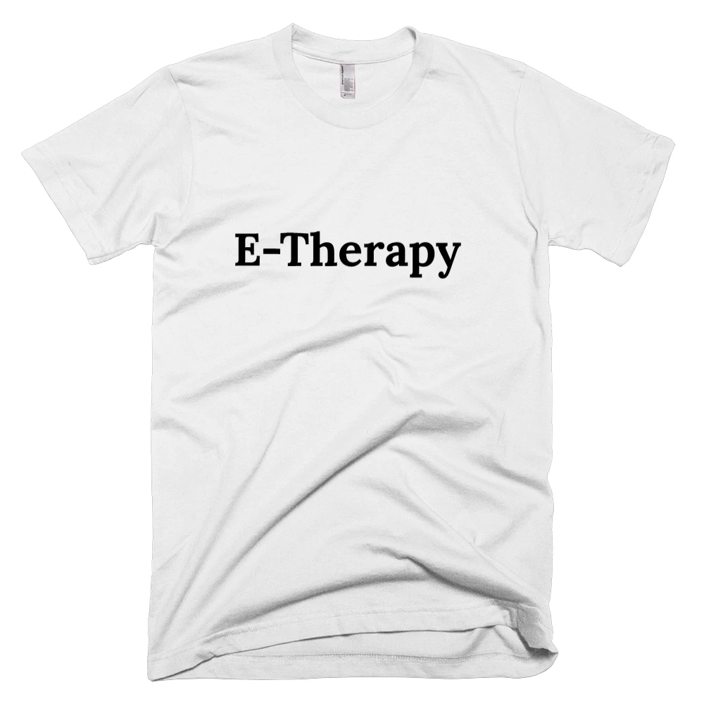 T-shirt with 'E-Therapy' text on the front