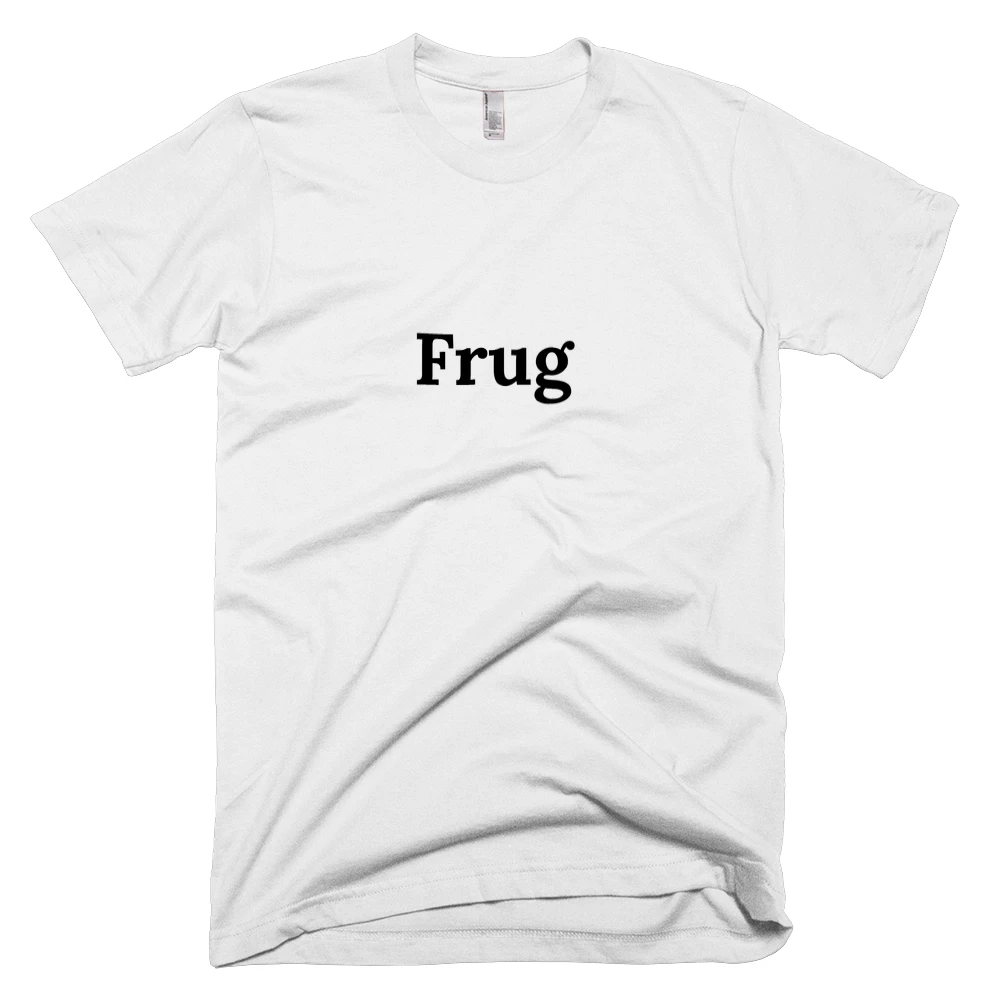 T-shirt with 'Frug' text on the front