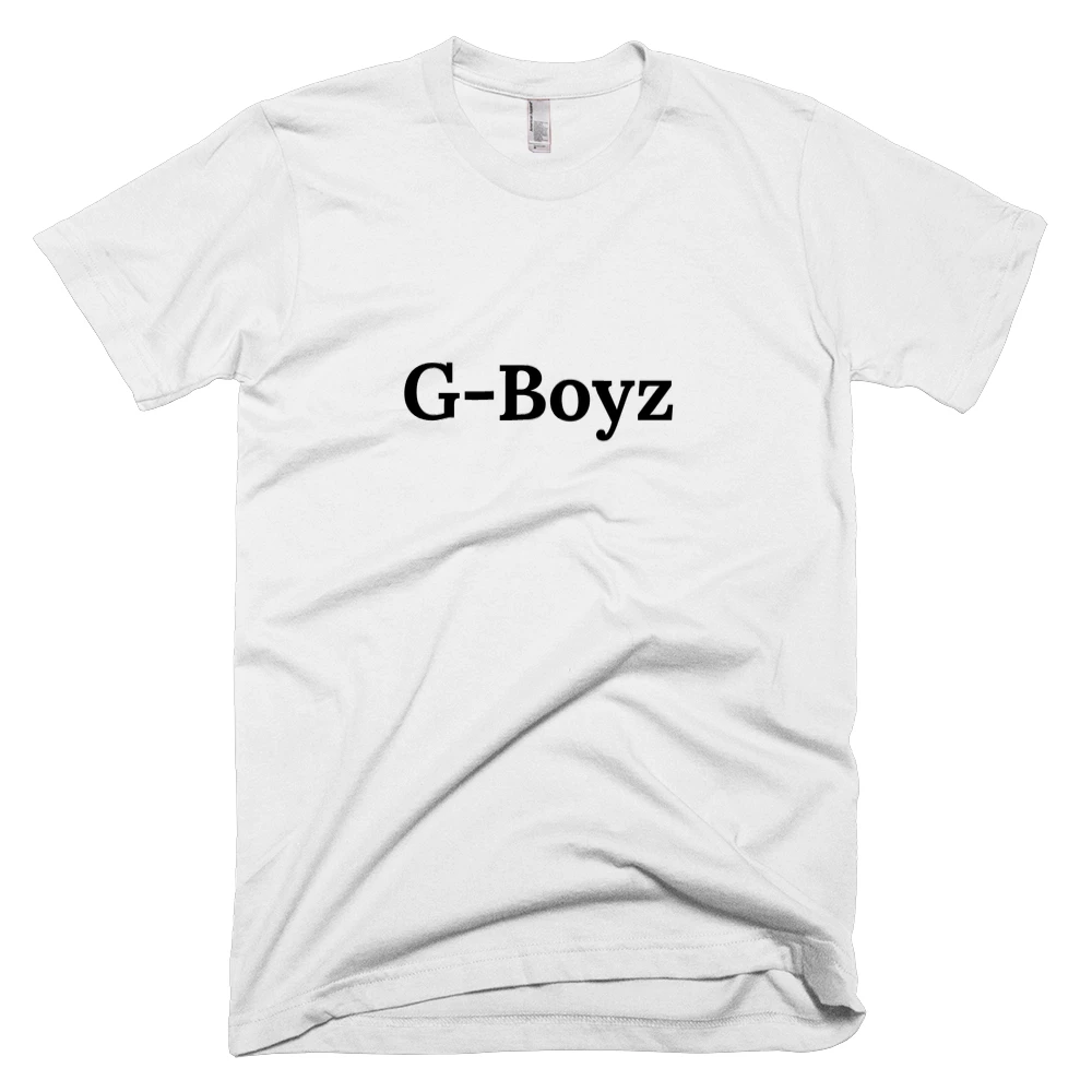 T-shirt with 'G-Boyz' text on the front