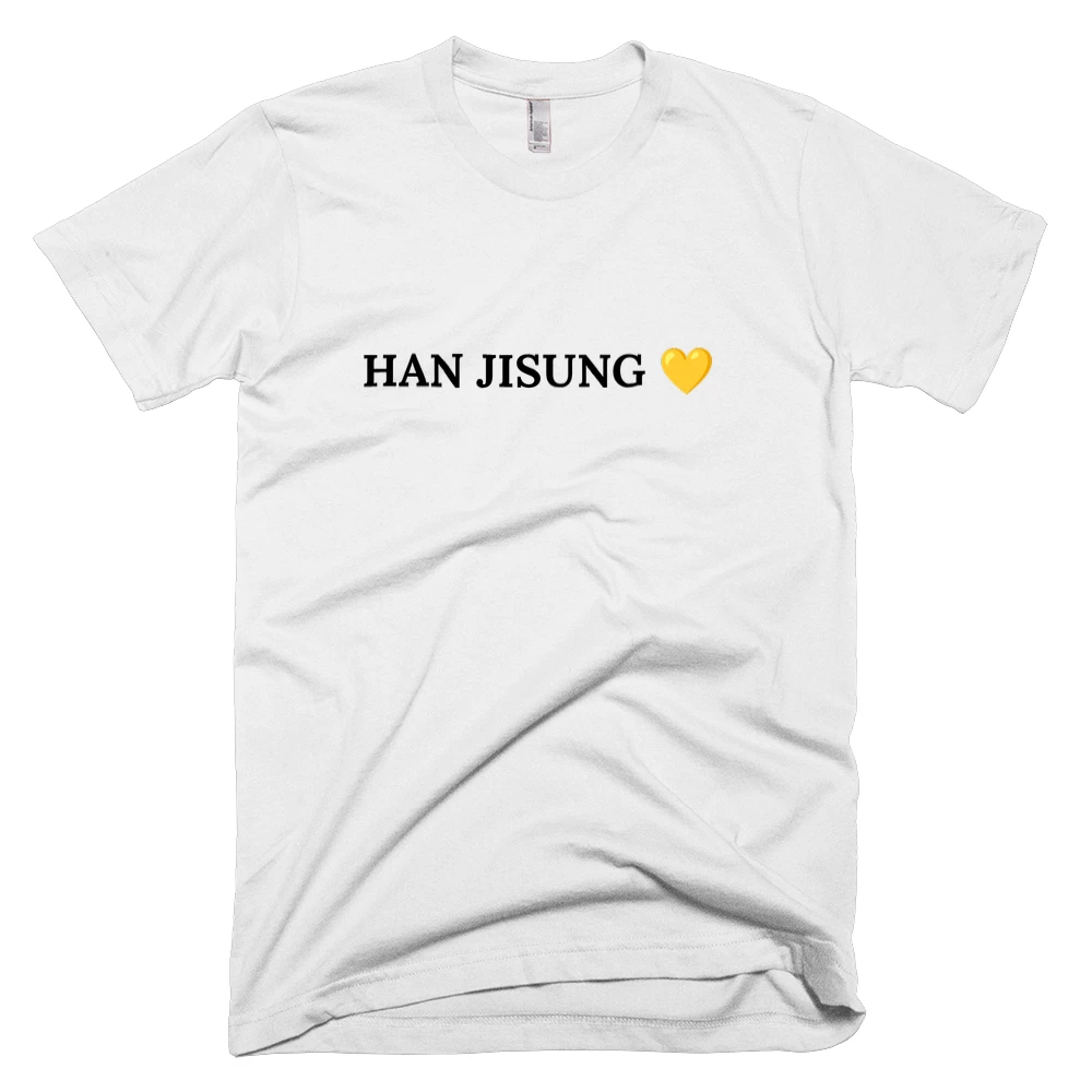 T-shirt with 'HAN JISUNG 💛' text on the front