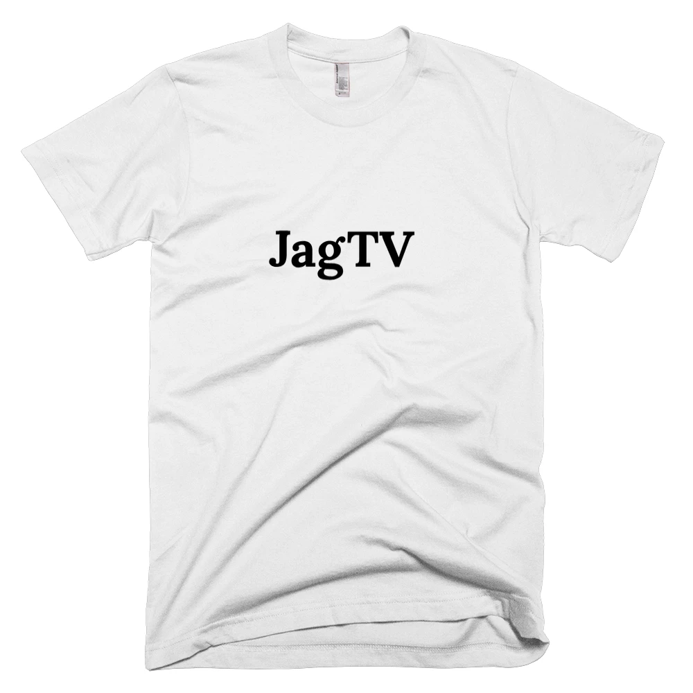 T-shirt with 'JagTV' text on the front