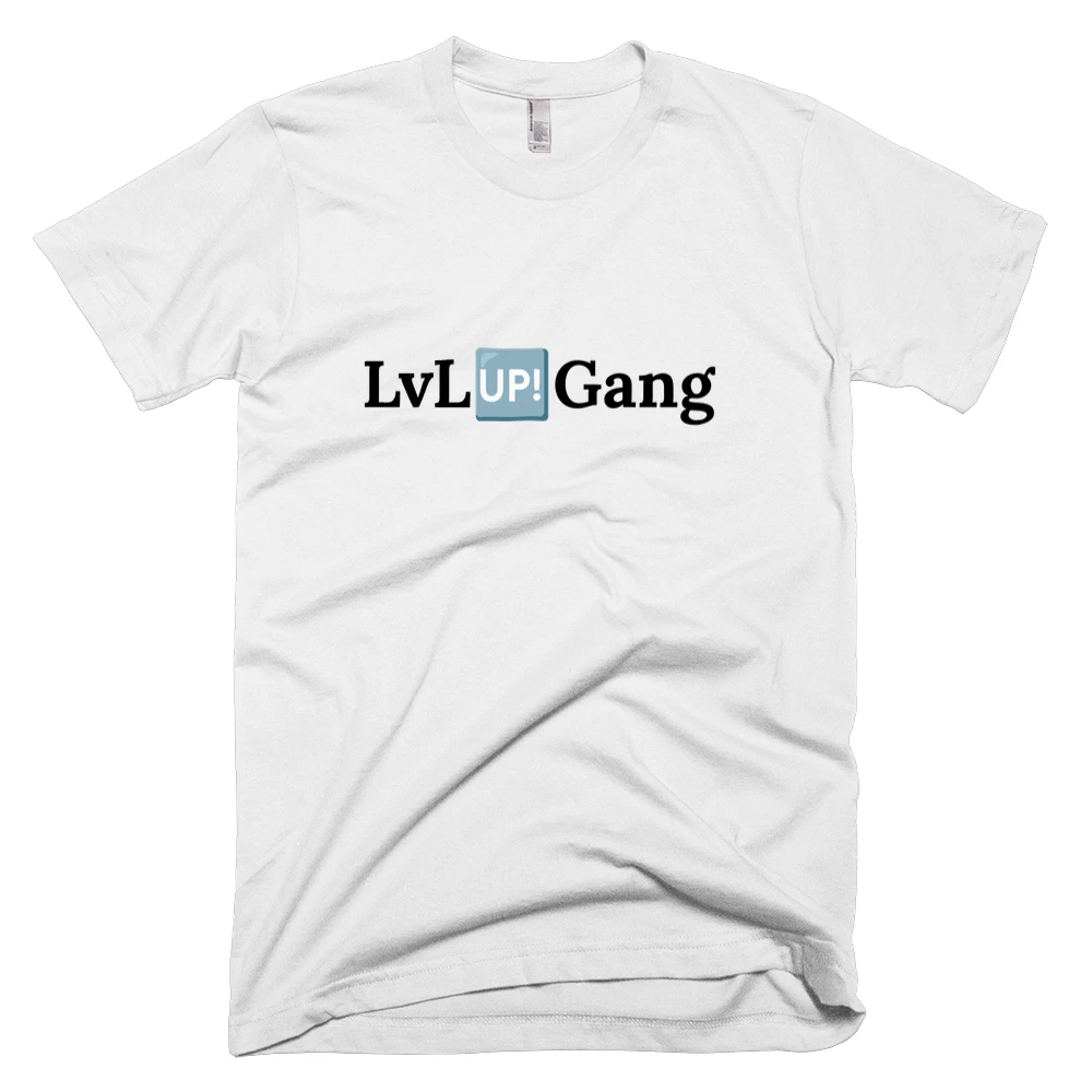 T-shirt with 'LvL🆙Gang' text on the front