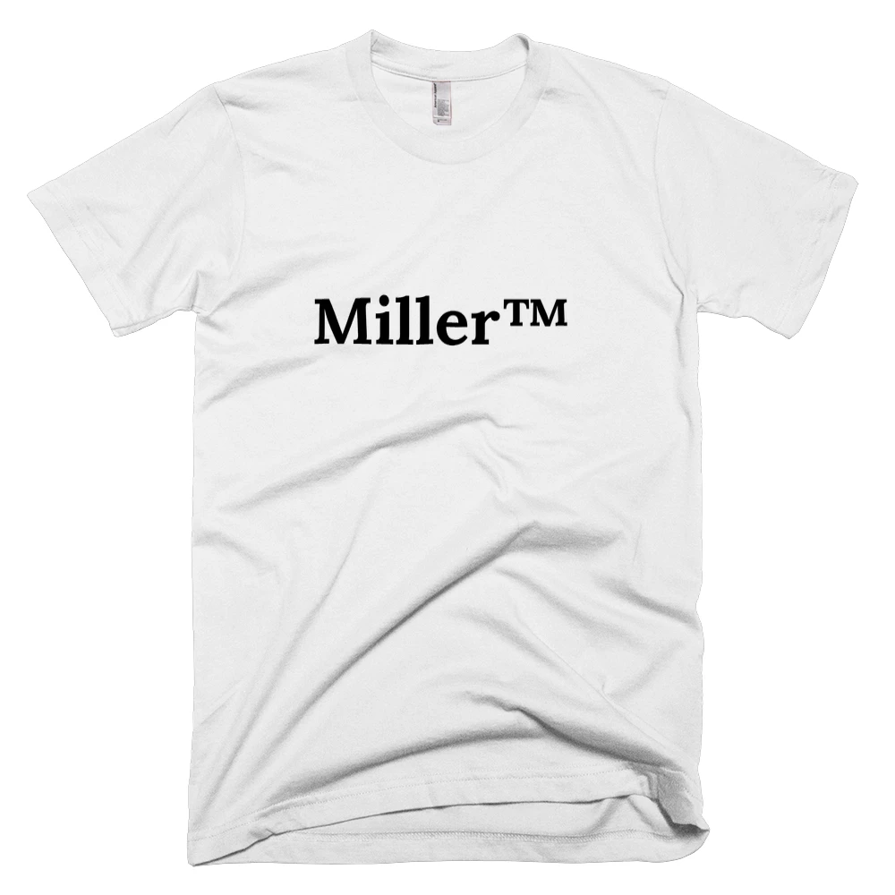 T-shirt with 'Miller™' text on the front