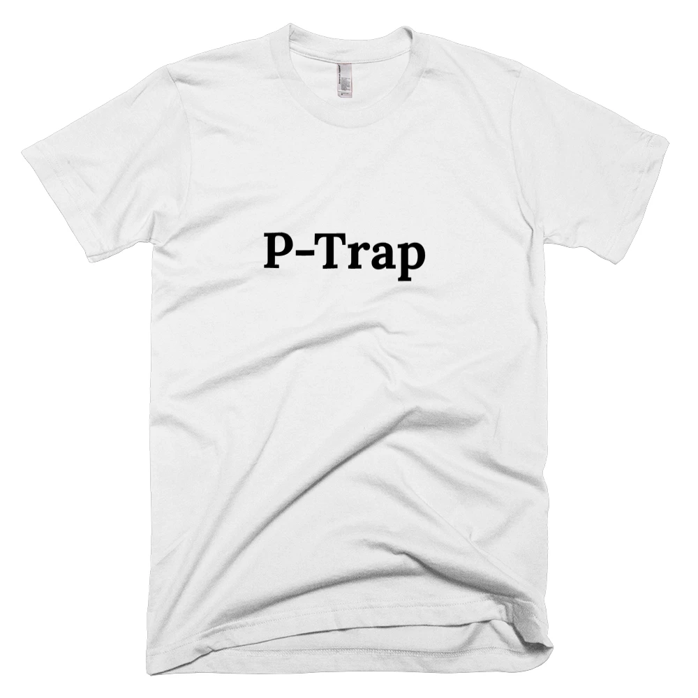 T-shirt with 'P-Trap' text on the front