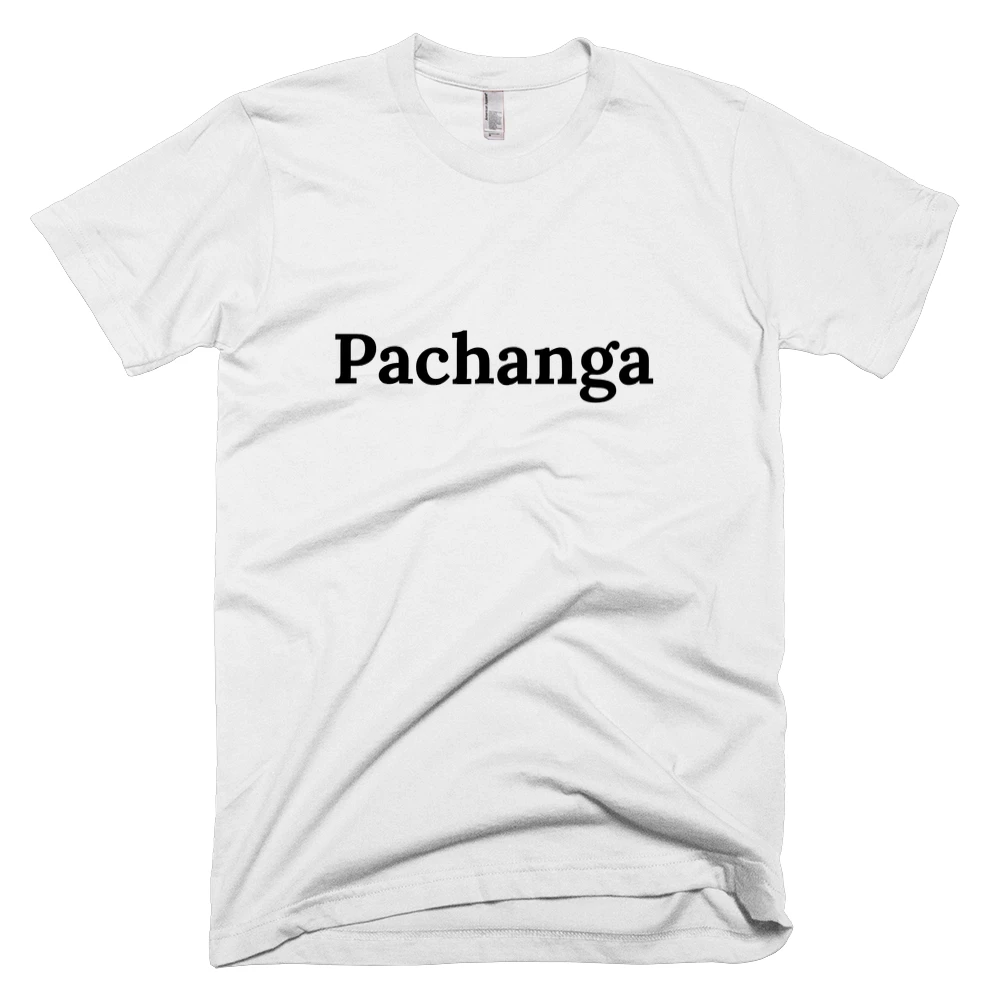 T-shirt with 'Pachanga' text on the front