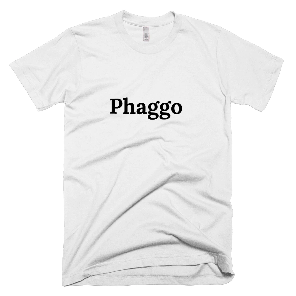 T-shirt with 'Phaggo' text on the front