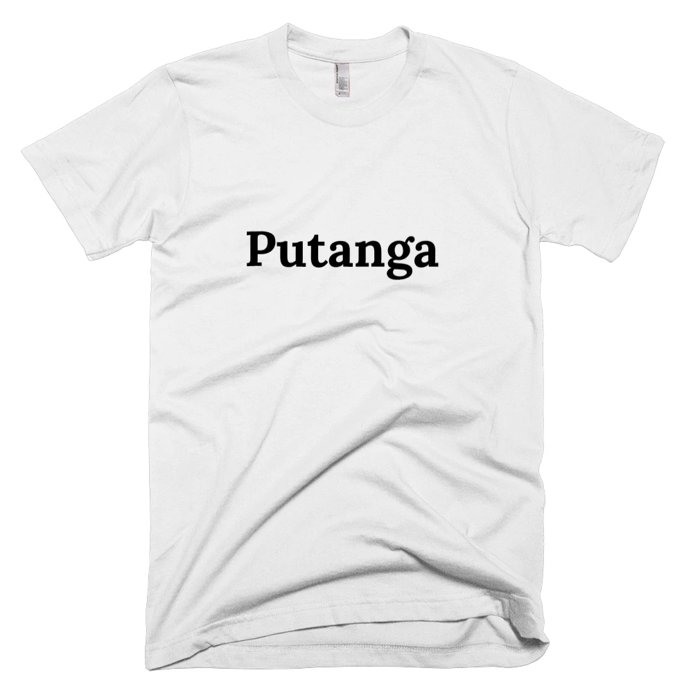 T-shirt with 'Putanga' text on the front