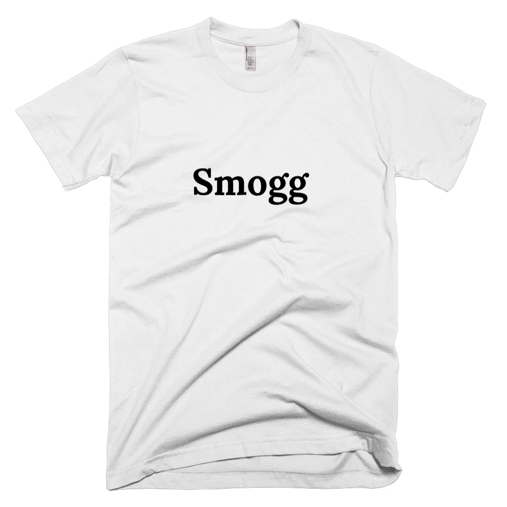 T-shirt with 'Smogg' text on the front