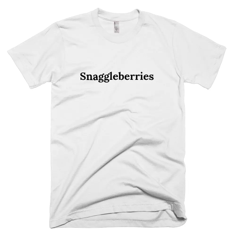 T-shirt with 'Snaggleberries' text on the front