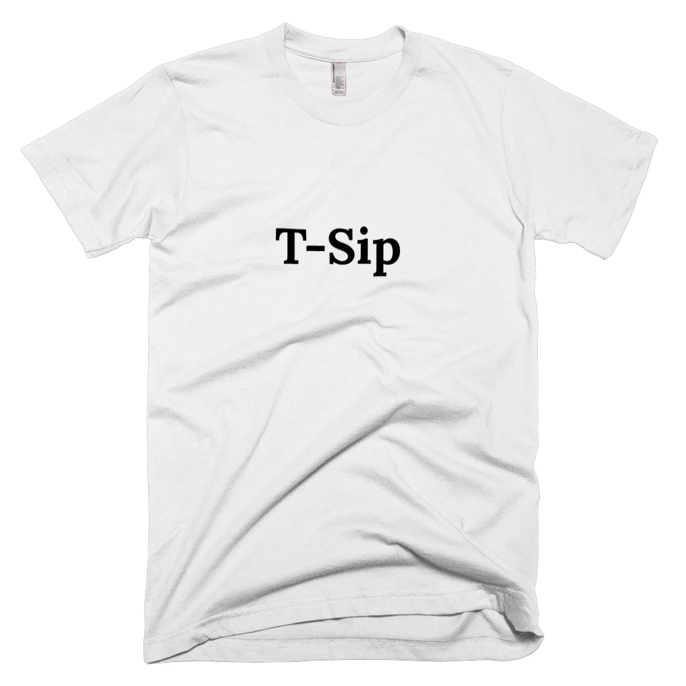T-shirt with 'T-Sip' text on the front