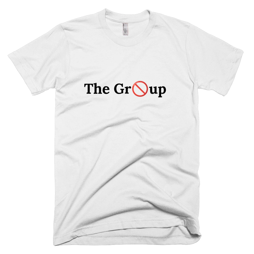 T-shirt with 'The Gr🚫up' text on the front