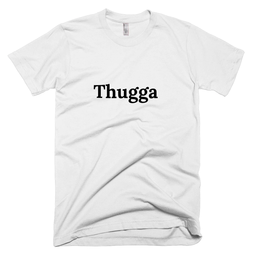 T-shirt with 'Thugga' text on the front