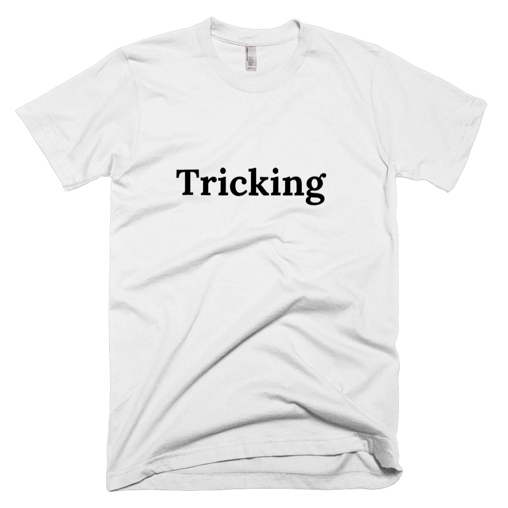 T-shirt with 'Tricking' text on the front