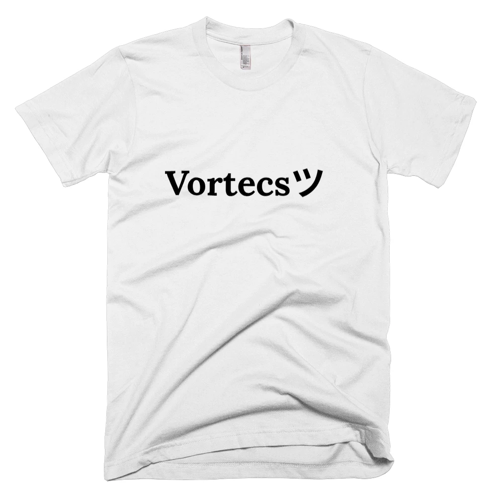 T-shirt with 'Vortecsツ' text on the front
