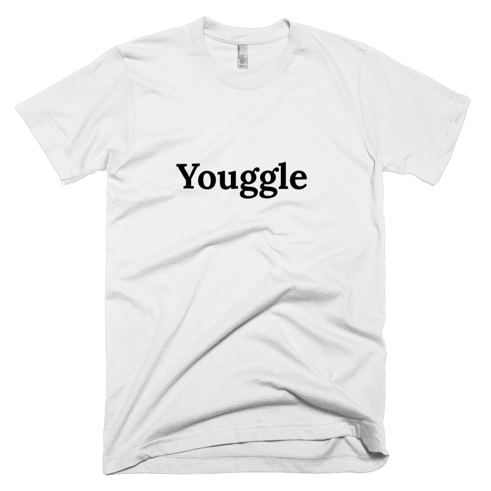 T-shirt with 'Youggle' text on the front