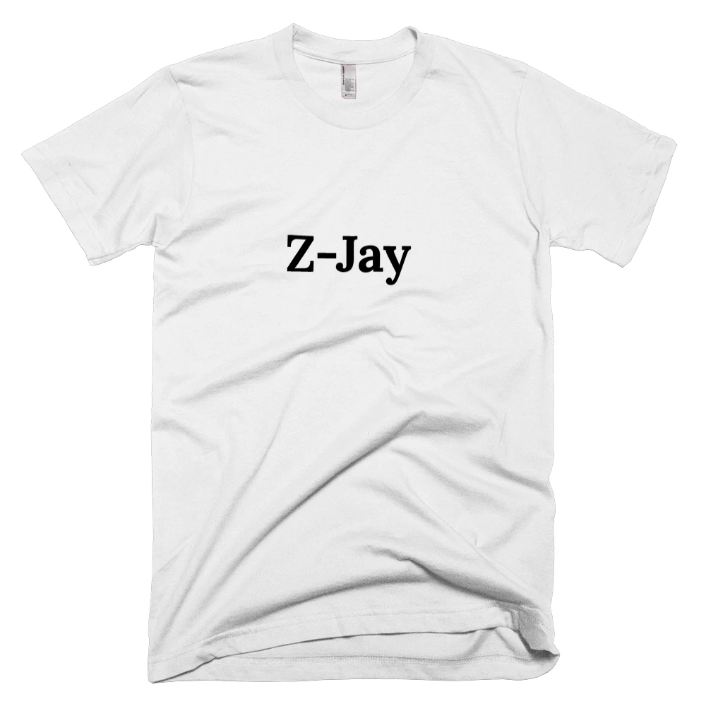 T-shirt with 'Z-Jay' text on the front