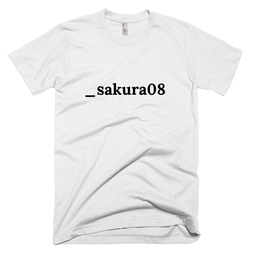 T-shirt with '_sakura08' text on the front