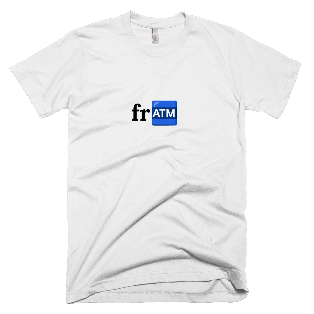 T-shirt with 'fr🏧' text on the front