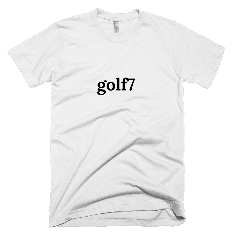 T-shirt with 'golf7' text on the front