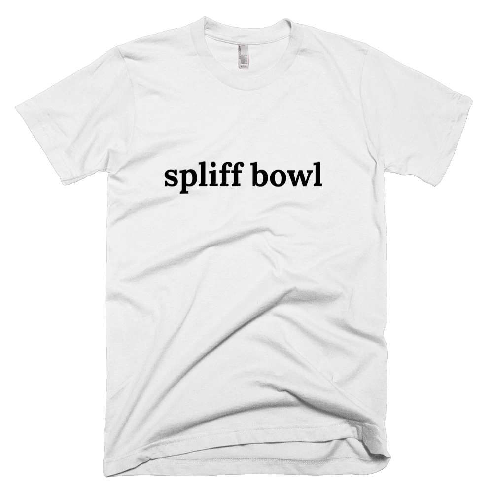 T-shirt with 'spliff bowl' text on the front