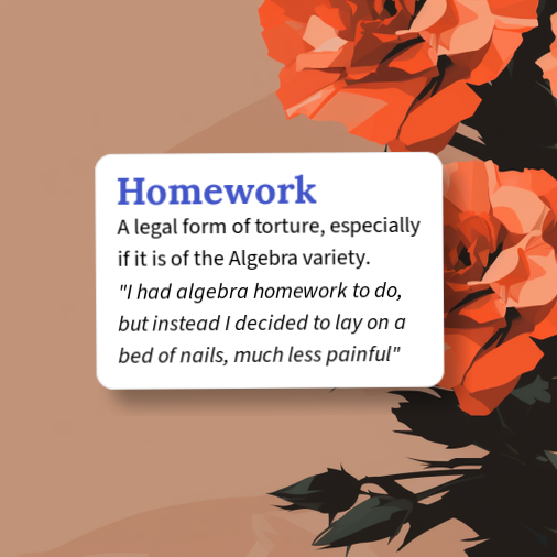 Urban Dictionary: Homework