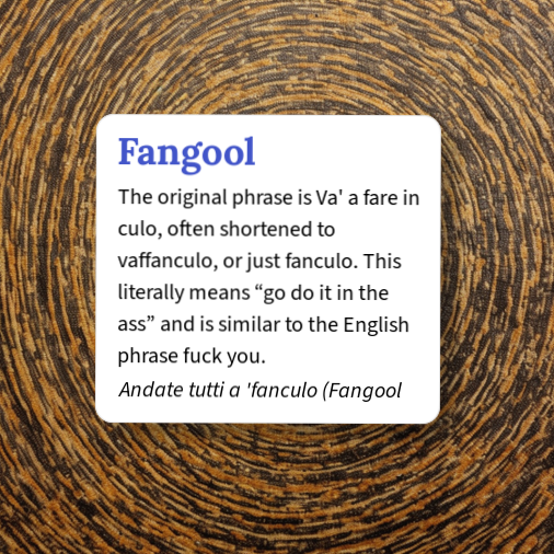 Fongool Italian Urban Dictionary: Fangool