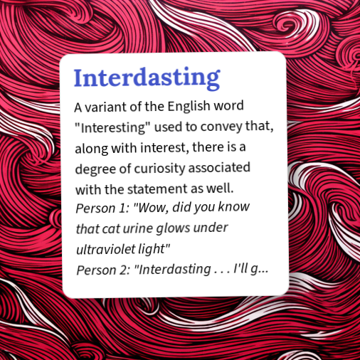 Urban Dictionary: Interdasting