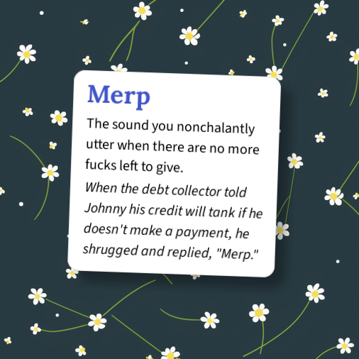 Urban Dictionary: Merp