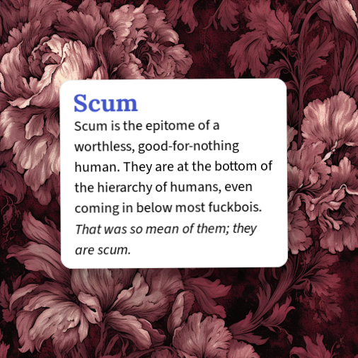 Urban Dictionary: Scum