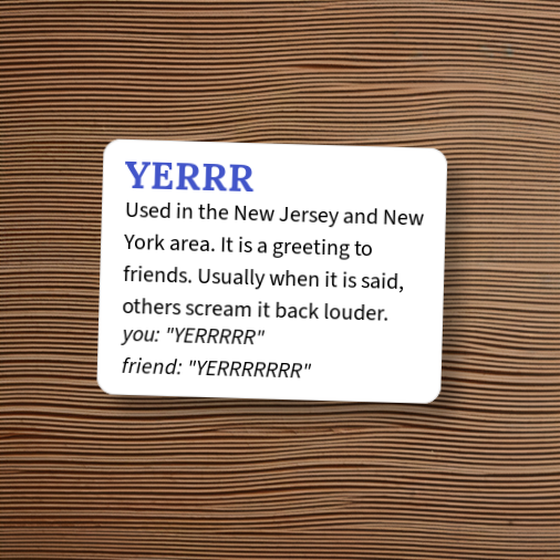 Yerrrr Urban Dictionary: YERRR