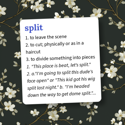 Split Up Definition Urban Dictionary: split