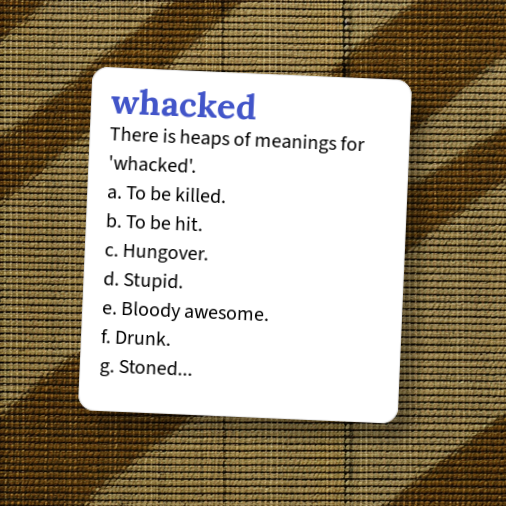 Define Whetted Urban Dictionary: whacked