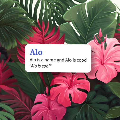 Urban Dictionary: Alo