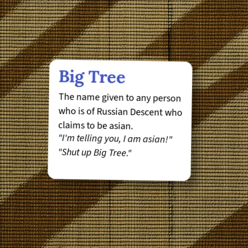 Urban Dictionary: Big Tree