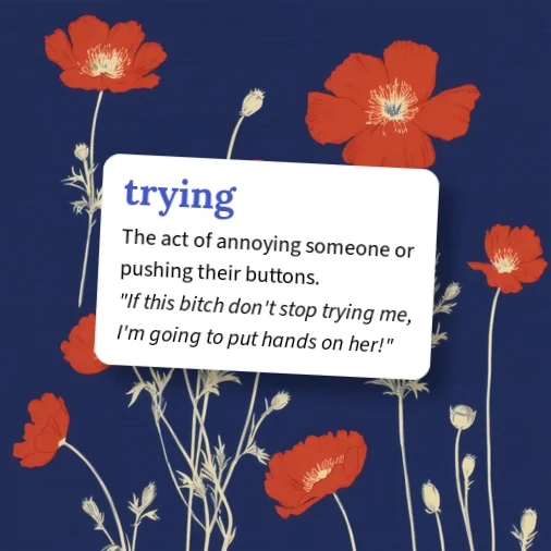 Urban Dictionary: trying