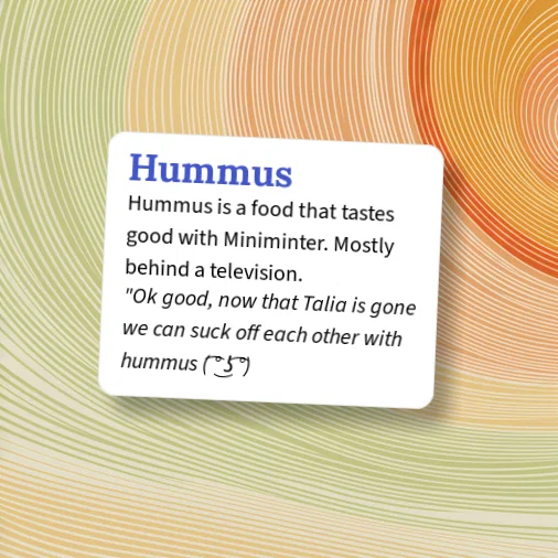 Urban Dictionary: Hummus