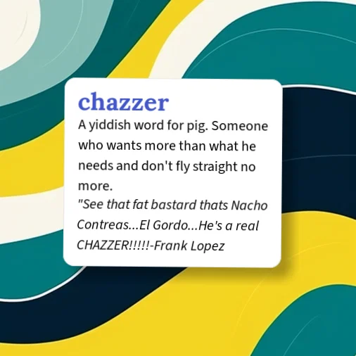 Urban Dictionary: chazzer