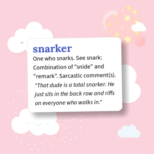 Urban Dictionary: snarker