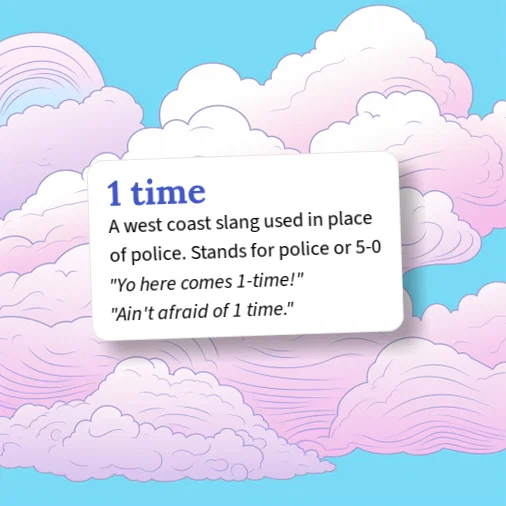 Urban Dictionary: 1 time